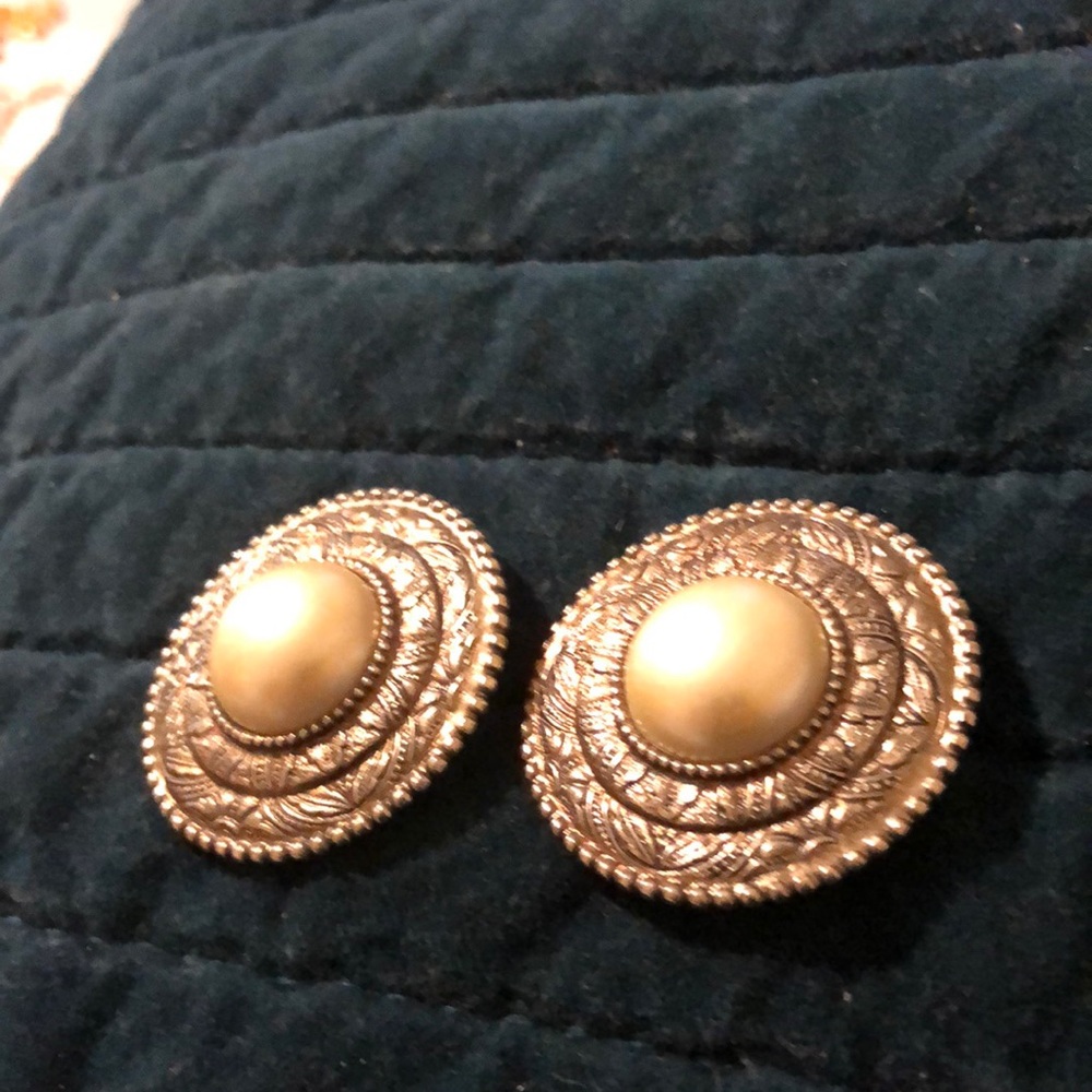 Vintage earring from clip to pierce earrings